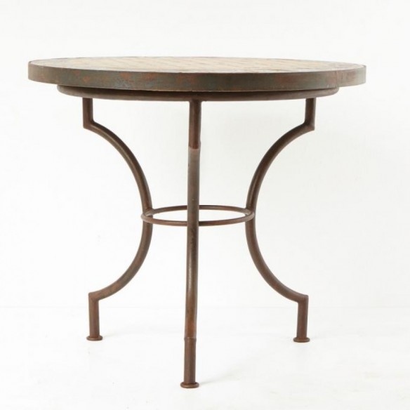 Stolik mozaikowy bistro 70 cm, żółty