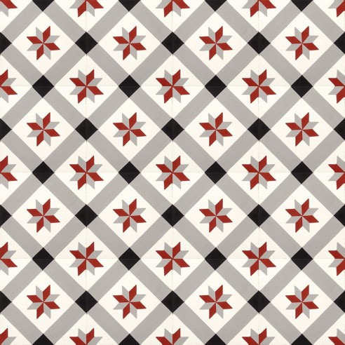 Płytki cementowe 4713 mozaika marokańska