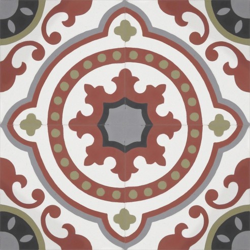 Płytki cementowe 5011 - zabytkowe płytki podłogowe