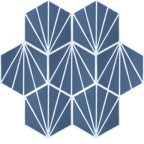 Sześciokątne płytki cementowe 6400