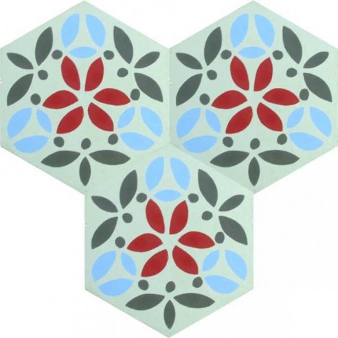 Sześciokątne płytki cementowe 6500