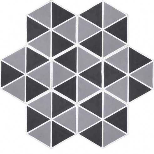 Sześciokątne płytki cementowe 6431