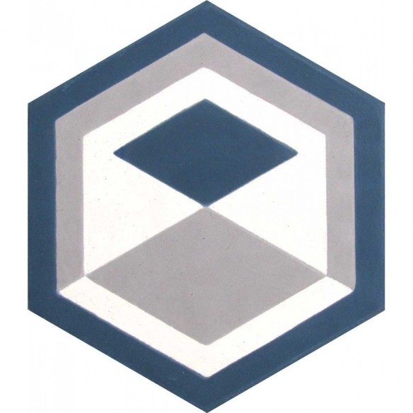 Płytki cementowe heksagonalne nr 6251