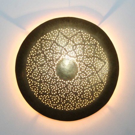 Mosiężna lampa ścienna HILAL mała