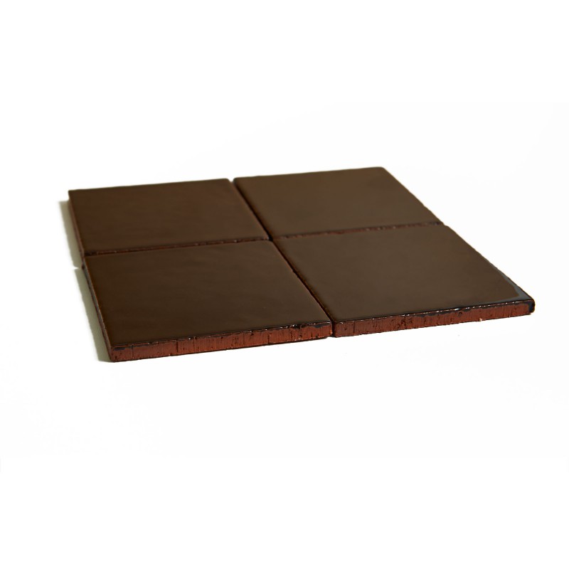 Rustykalne płytki ścienne 10x10 brąz czekoladowy