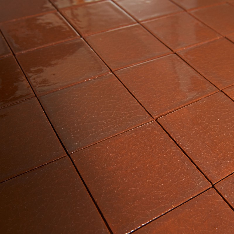 Płytki METRO transparentny brąz cracle