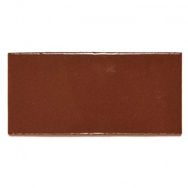 Płytki METRO transparentny brąz cracle