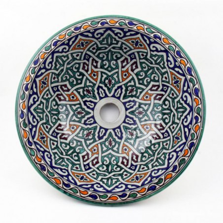 Ceramiczna umywalka orientalna FES 54, średnica 41 cm