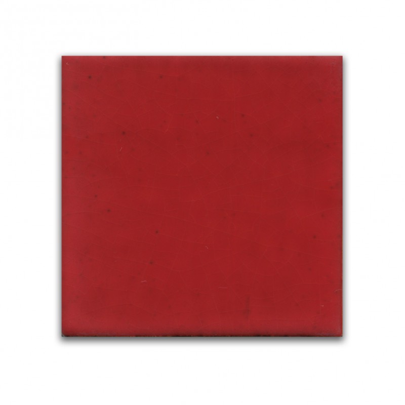 Płytki ścienne - czerwień makowa - kwadrat