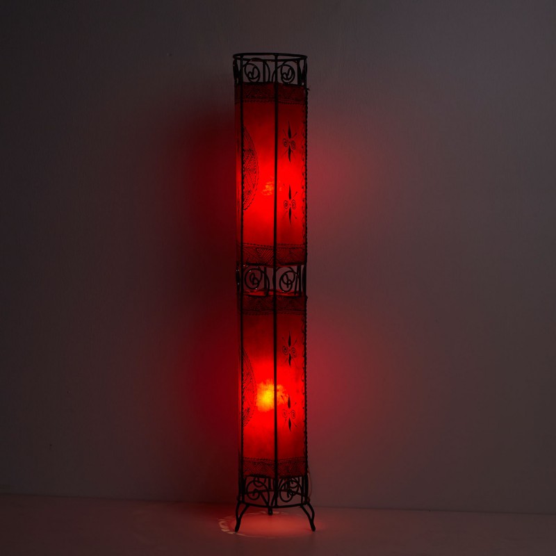 Henna lampa stojąca Kadous H130 czerwona