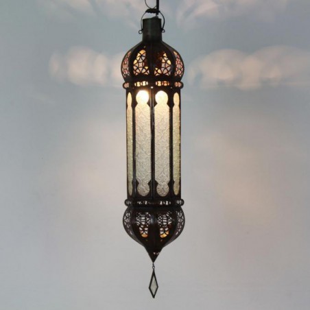 Orientalna lampa marokańska DUNYA biała