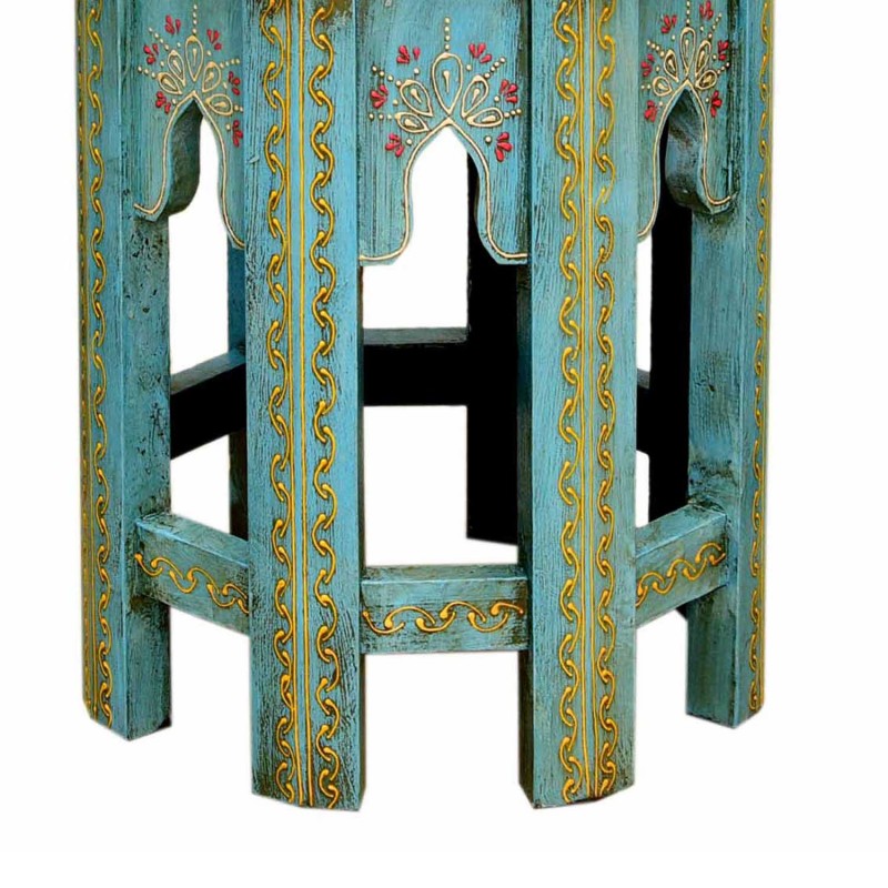 Orientalny stolik Saada niebieski M