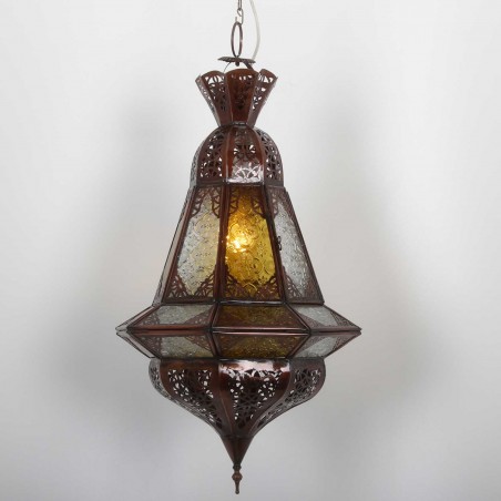 Lampy arabskie: HOUTA biało-żółta