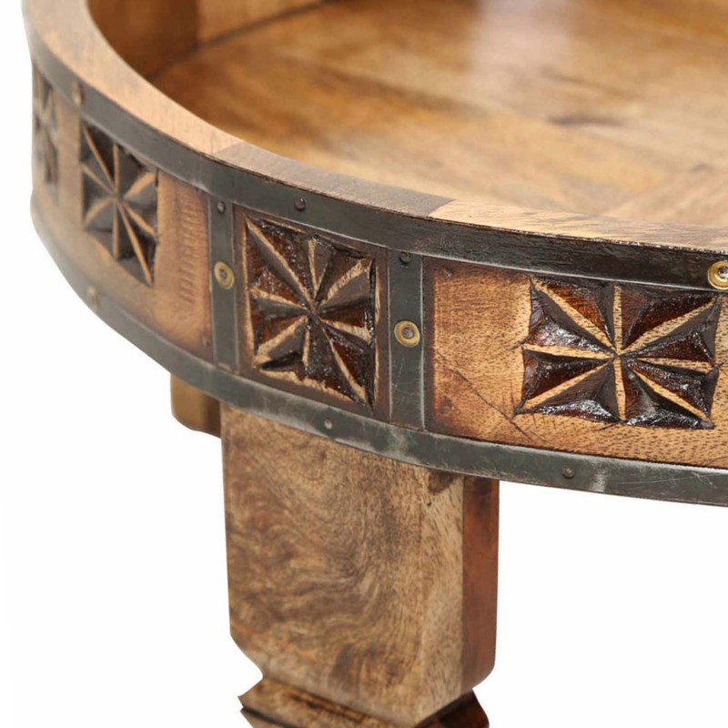 Orientalny stolik Dounia brązowy