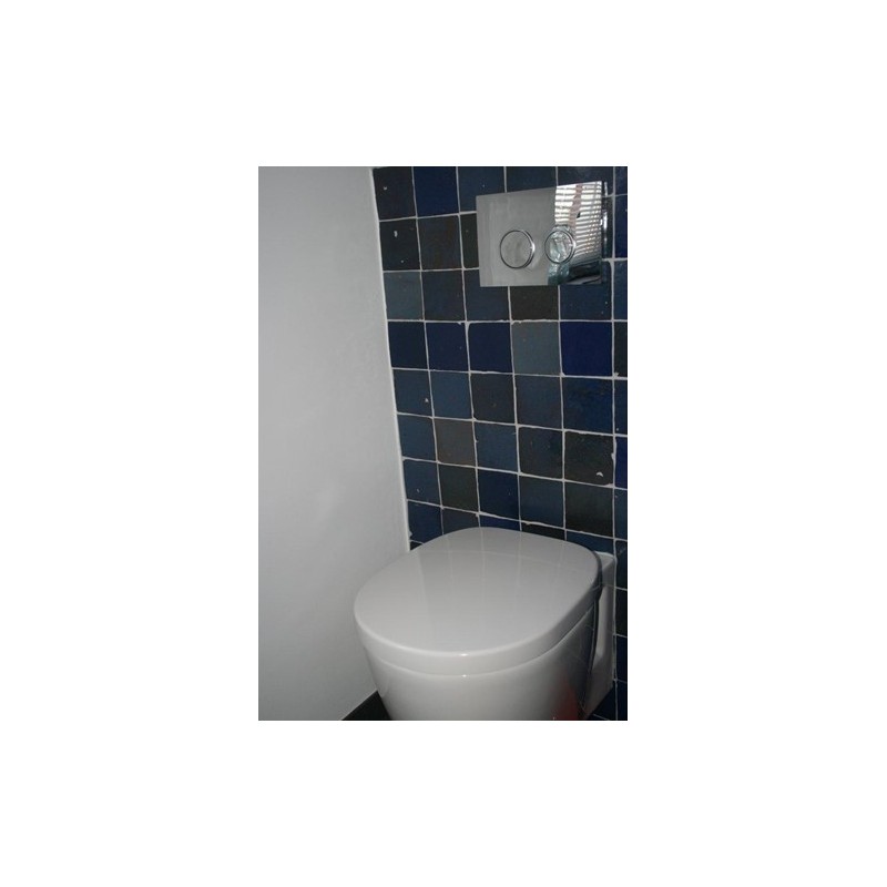 Granatowe Płytki Zellige - Bleu Foncee - toaleta