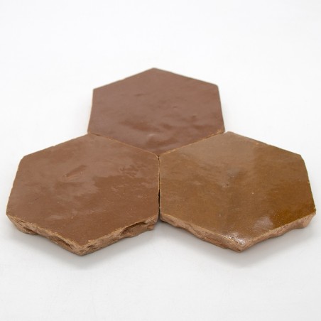 Sześciokątne Płytki Zellige - Caramel