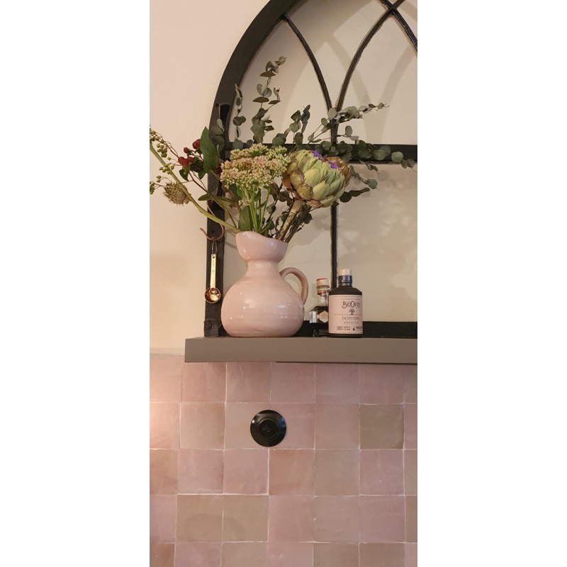 Różowo-szare Płytki Zellige - Gris Rose - kuchnia