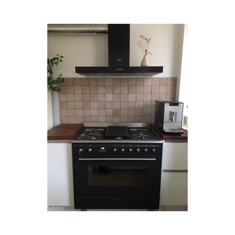 Różowo-szare Płytki Zellige - Gris Rose - kuchnia