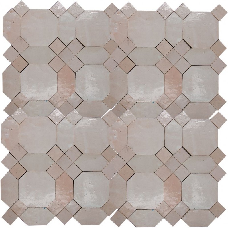 Różowo-szare Płytki Zellige - Gris Rose D'Art