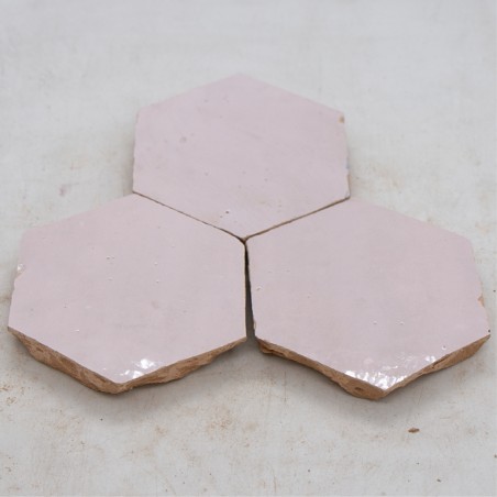 Różowo-pastelowe Płytki Zellige - Pastel Rose