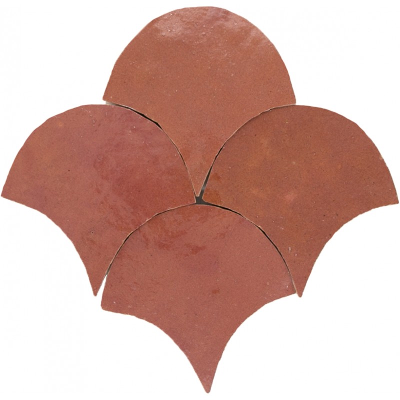 Różowe Płytki Zellige Rybia Łuska - Rose Rouge