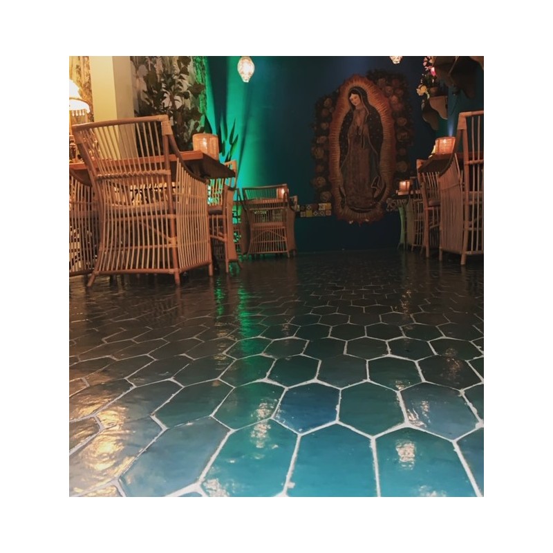 Płytki Marokańskie Platta Atlas Petrol Art Deco