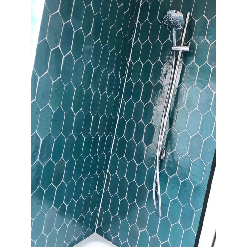 Płytki Marokańskie Platta Atlas Petrol Art Deco - łazienka