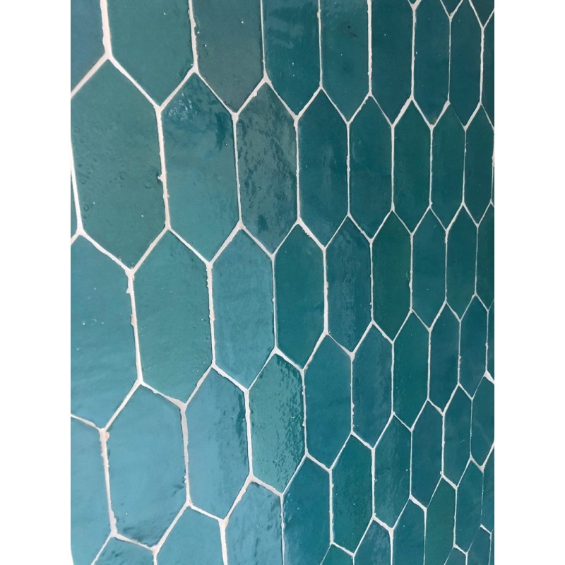 Płytki Marokańskie Platta Atlas Petrol Art Deco - łazienka