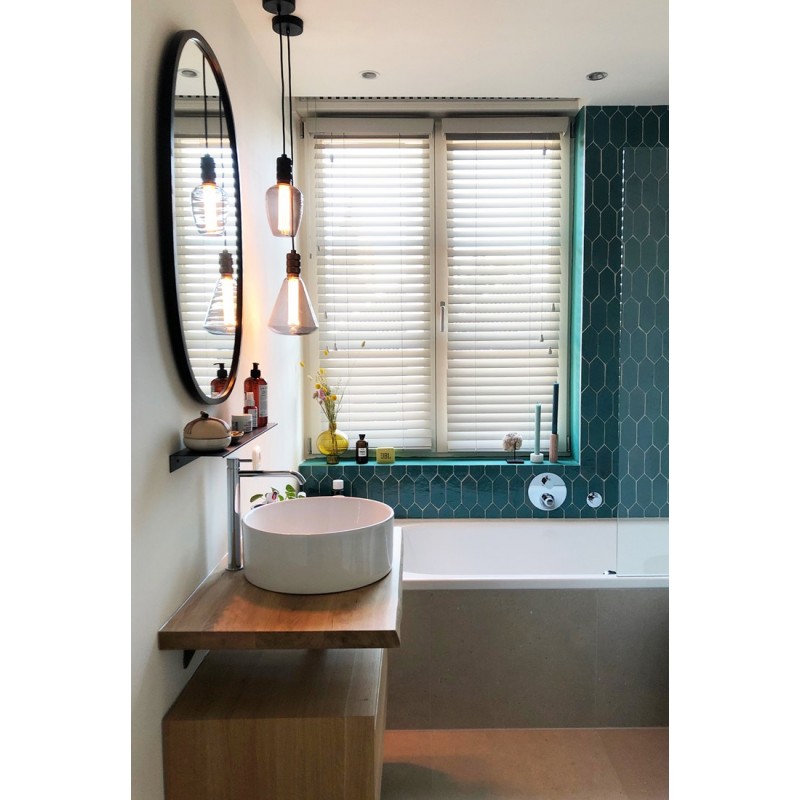 Płytki Marokańskie Platta Atlas Petrol Art Deco - łazienka