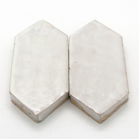 Białe Płytki Marokańskie Platta Blanc Art Deco