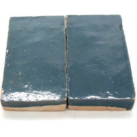 Granatowe Płytki Platta z Maroka Bleu Marine 7,5x15 cm