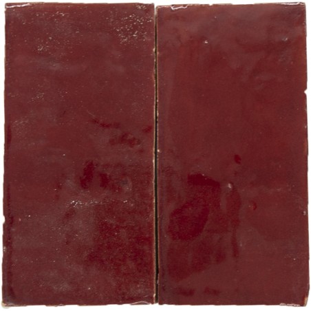 Płytki Platta z Maroka Bordeaux Rouge 7,5x15 cm