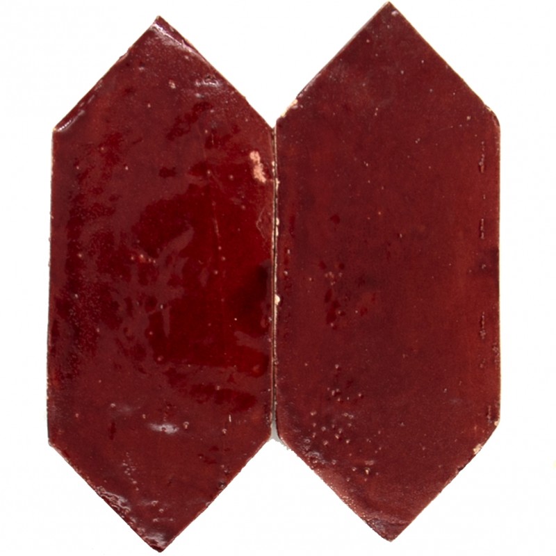 Płytki Platta z Maroka Bordeaux Rouge Art Deco