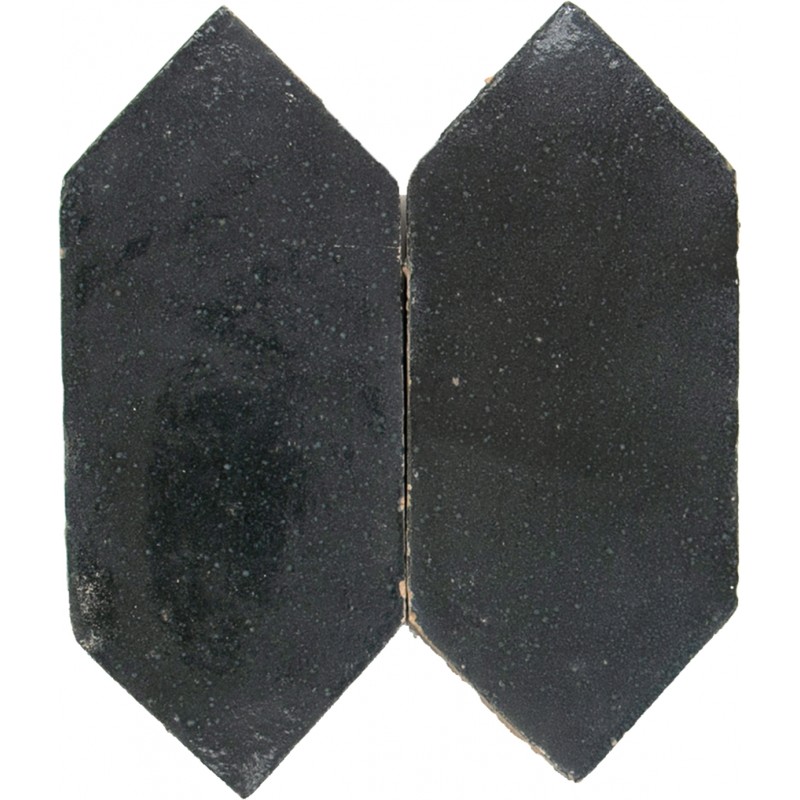 Marokańskie Płytki Platta Charcoal Art Deco