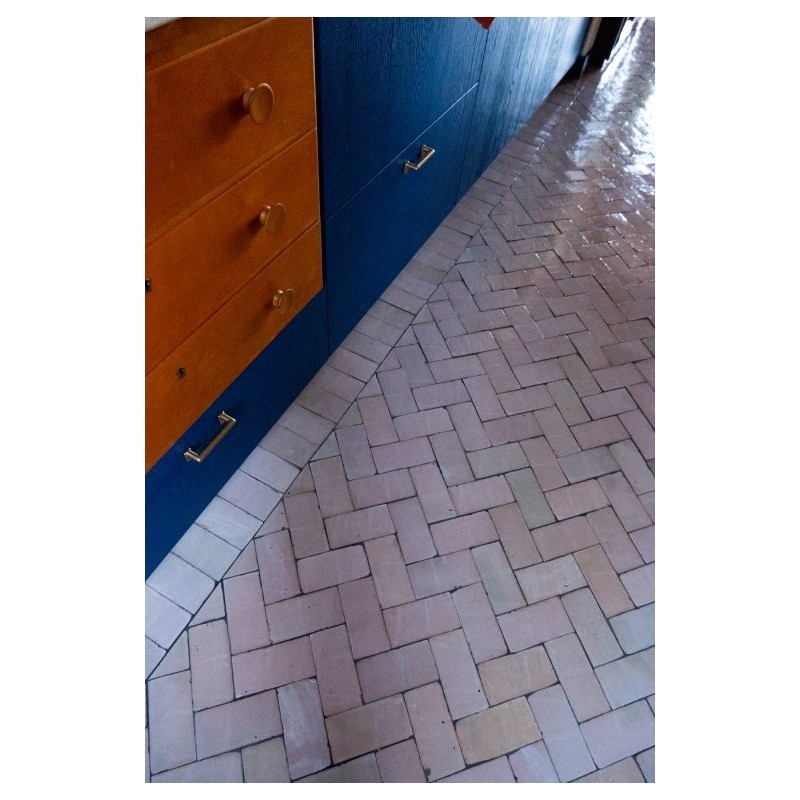 Marokańskie Płytki Platta Gris Rose 7,5x15 cm