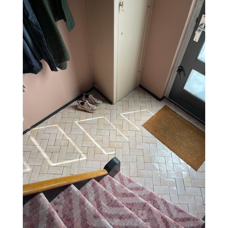 Marokańskie Płytki Platta Gris Rose 7,5x15 cm