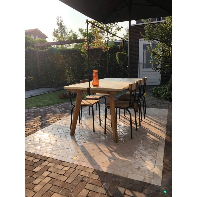 Marokańskie Płytki Platta Gris Rose 7,5x15 cm