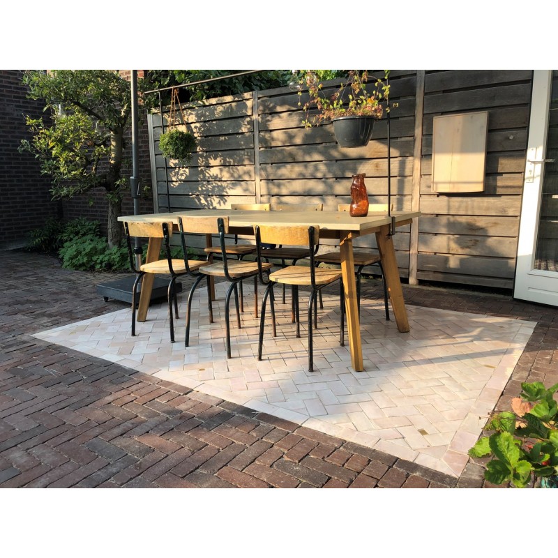 Marokańskie Płytki Platta Gris Rose 7,5x15 cm