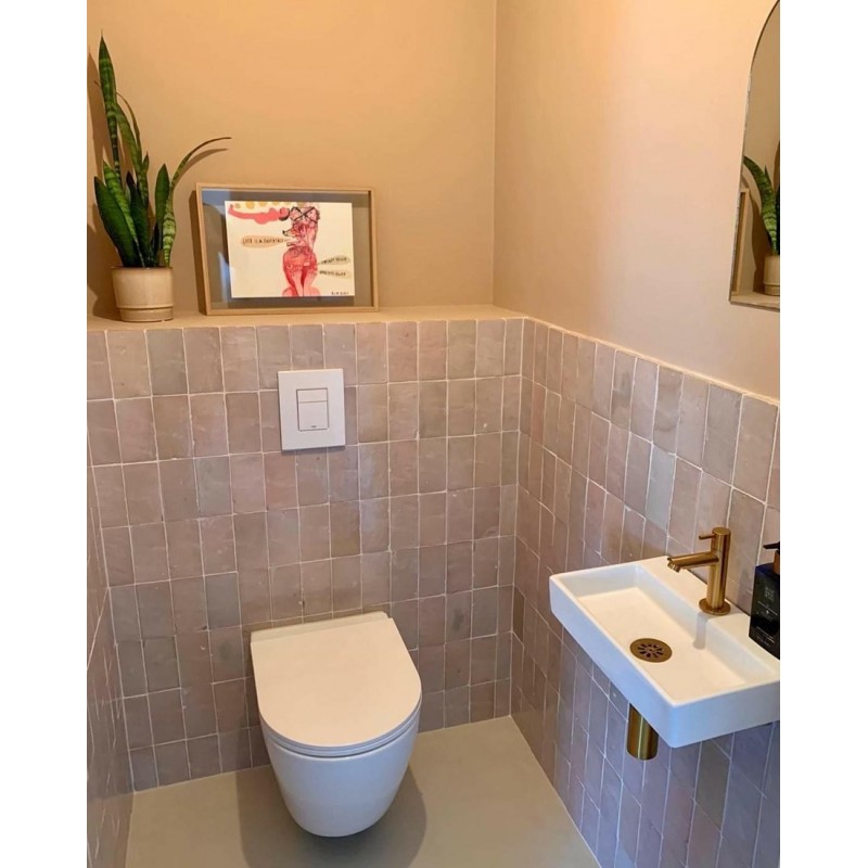 Marokańskie Płytki Platta Gris Rose 7,5x15 cm