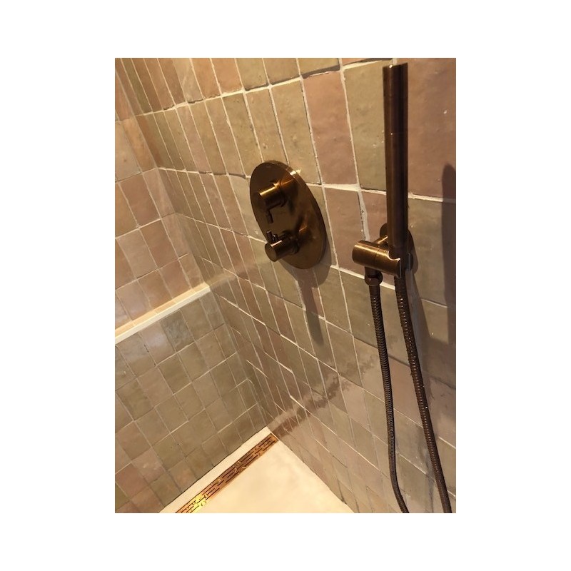 Marokańskie Płytki Platta Gris Rose 7,5x15 cm