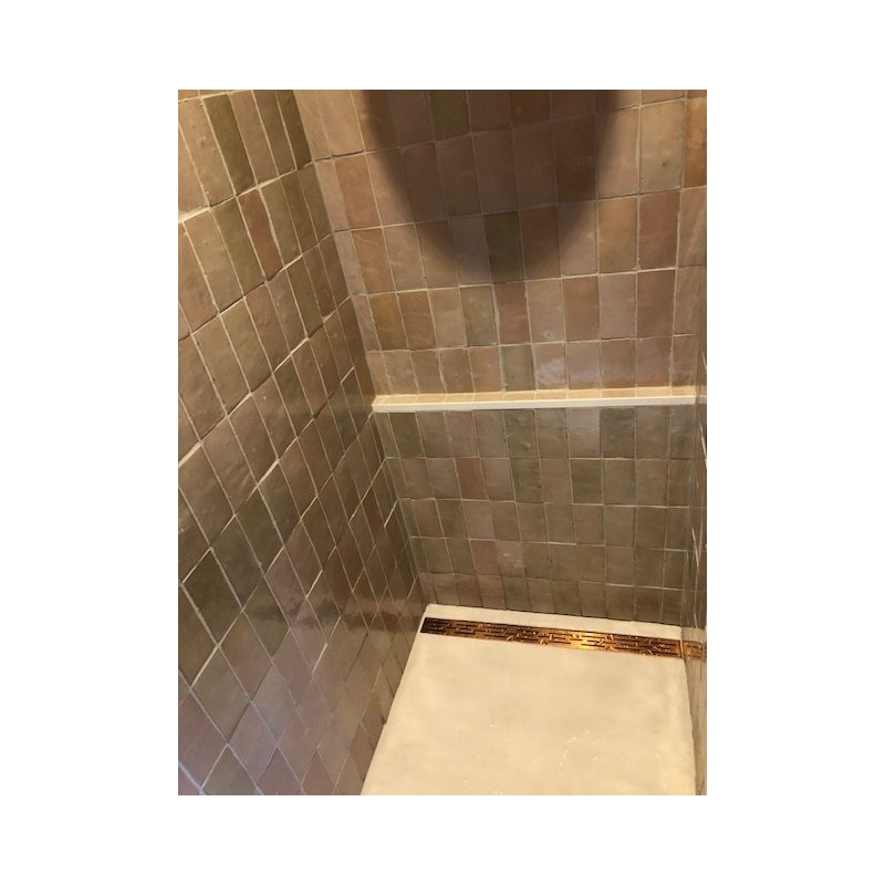 Marokańskie Płytki Platta Gris Rose 7,5x15 cm