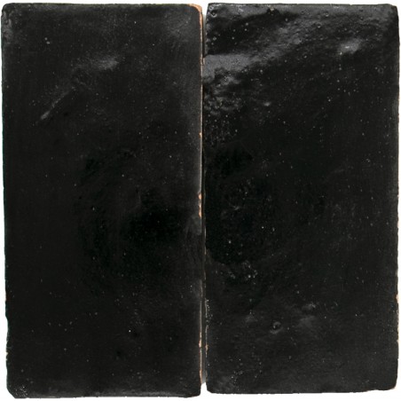 Matowe Czarne Marokańskie płytki Platta Noir Mat 7,5x15
