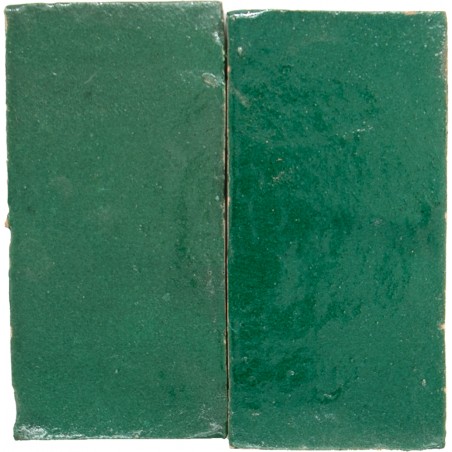 Zielone Płytki Platta Vert Foncee 7,5x15