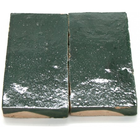 Ciemno-Zielone Płytki Platta Vert Mousse 7,5x15