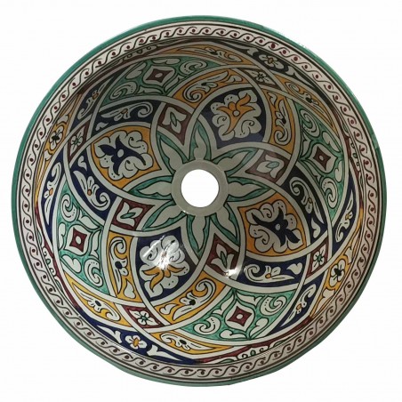 Ceramiczna umywalka orientalna FES 140, średnica 35 cm