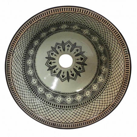Ceramiczna umywalka orientalna FES 141, średnica 35 cm