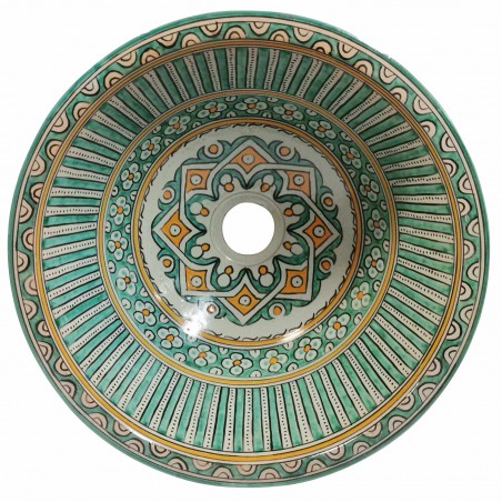 Ceramiczna umywalka orientalna FES 111, średnica 40 cm