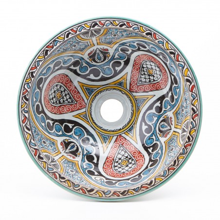 Ceramiczna umywalka orientalna FES 79, średnica 35 cm
