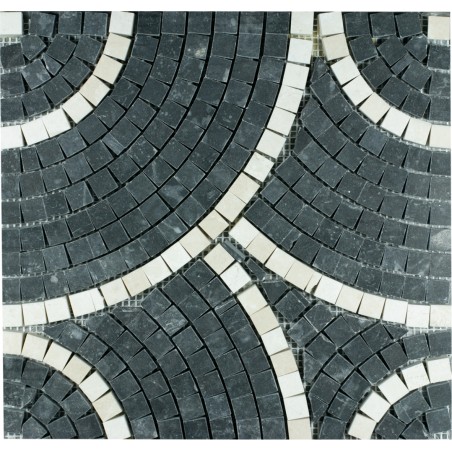 Mozaika Marmurowa Circle Toros Black