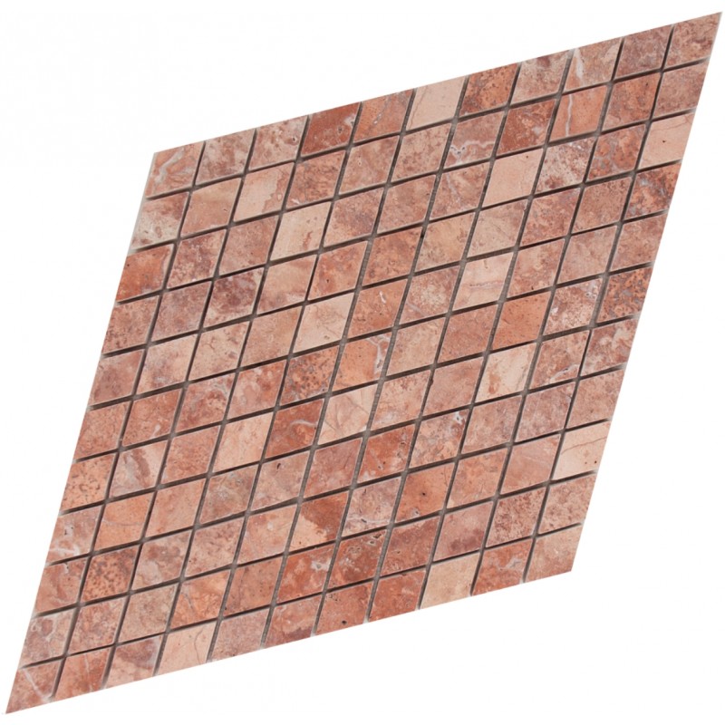 Mozaika Marmurowa Diamond Red Travertine
